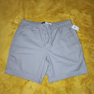 Old Navy Light Gray Men's Flat Front Shorts